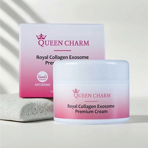 

QUEEN CHARM Крем для лица с экзосомами коллагена Royal COLLAGEN EXOSOME PREMIUM CREAM, 50 мл 50, Крем для лица с экзосомами коллагена Royal COLLAGEN EXOSOME PREMIUM CREAM, 50 мл