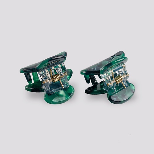 

ASSORO Набор крабов для волос, заколки крабики 2 шт - Малахит мини, Набор крабов для волос, заколки крабики 2 шт - Малахит мини