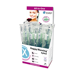 Одноразовые зубные щетки c напылением зубной пасты с ксилитом Happy Morning® Xylitol