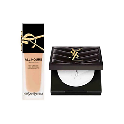 Тональный крем All Hours Foundation + Компактная пудра All Hours Hyper Finish