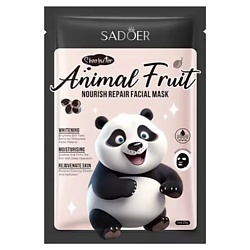 Маска для лица Animal Fruit восстанавливающая тканевая с маслом ши