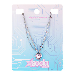Chan Ожерелье Pink Heart And Stars #softdivalution