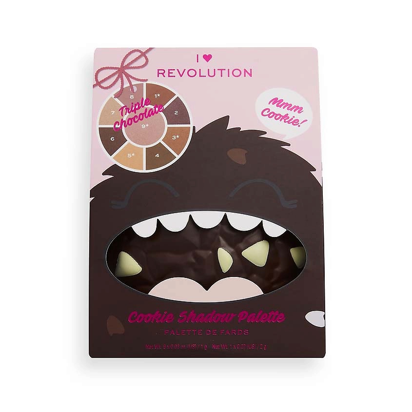 

I HEART REVOLUTION Палетка теней для век COOKIE, Палетка теней для век COOKIE