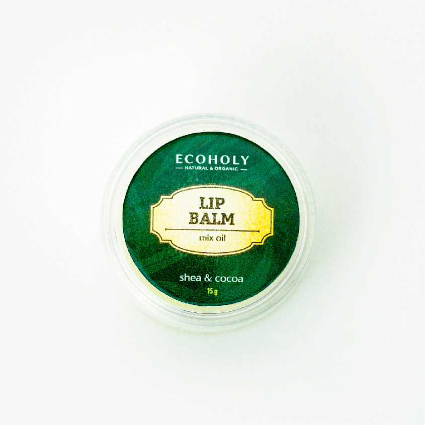ECOHOLY Бальзам для губ с маслом ши и какао Lip Balm Shea & Cocoa – фото 2