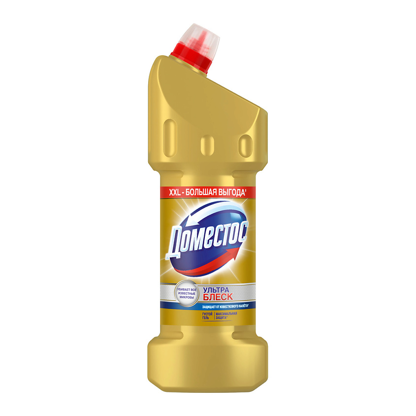 Изображение товара Domestos Ультра Блеск гель для унитаза 1500 мл эффективная дезинфекция