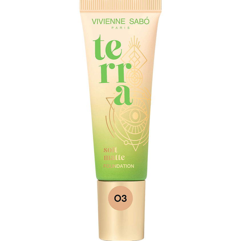 Изображение товара VIVIENNE SABO Матовый тональный крем Terra, 03/темно-бежевый, 23 мл