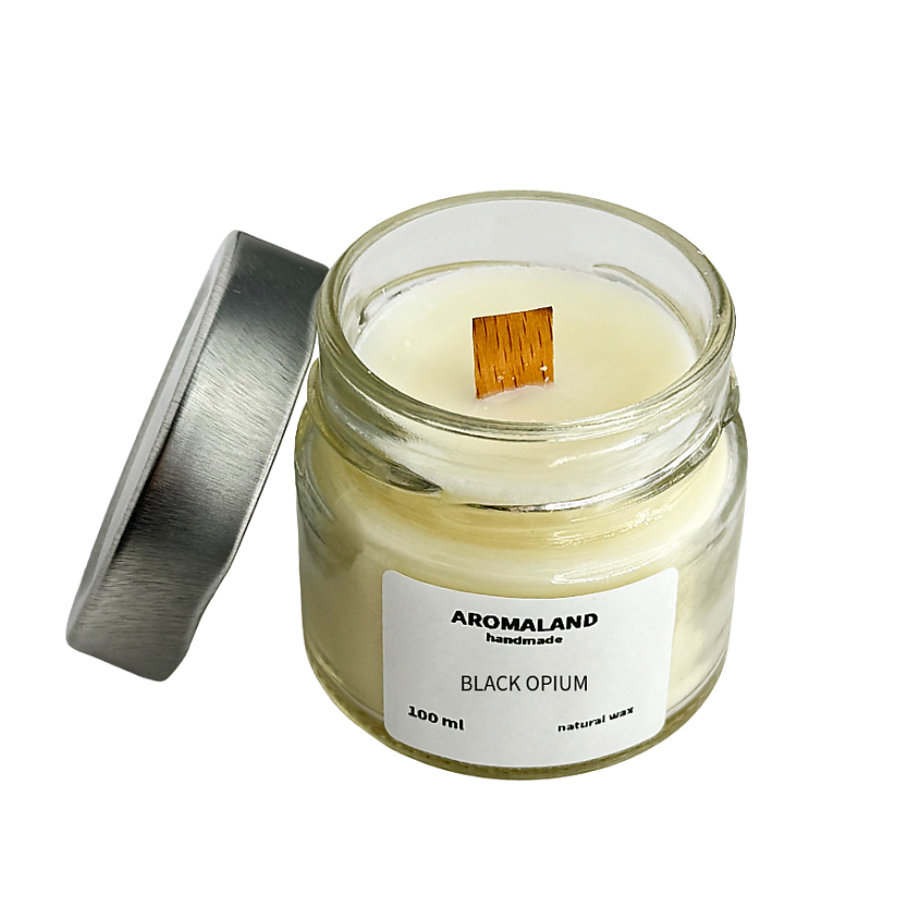 Изображение товара Свеча ароматическая AROMALAND Black opium 100 мл