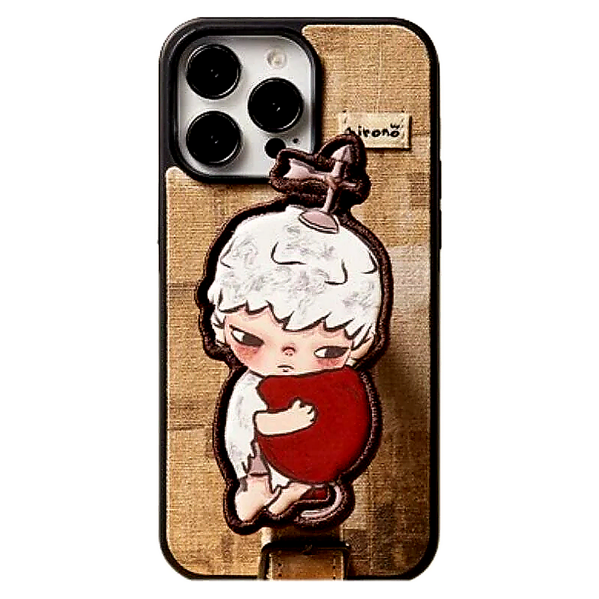 Изображение товара POP MART Чехол для Apple iPhone 14 Pro Max HIRONO Mime Series, Цвет: Коричневый