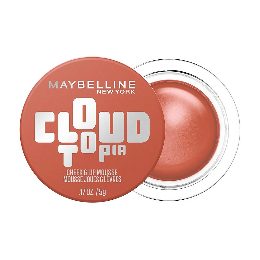 Изображение товара MAYBELLINE Кремовые румяна для щек и губ Cloudtopia Cheek & Lip Mousse, 12 Toasted Sky