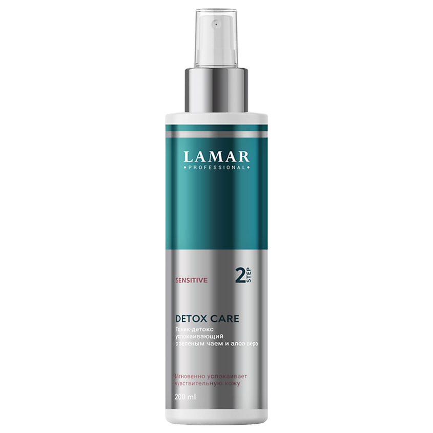 Изображение товара LAMAR PROFESSIONAL Тоник-детокс успокаивающий с зеленым чаем и алоэ вера DETOX CARE, 200 мл