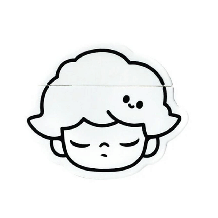 Изображение товара POP MART Чехол для наушников Apple AirPods Dimoo Black White Collection, Цвет: Белый