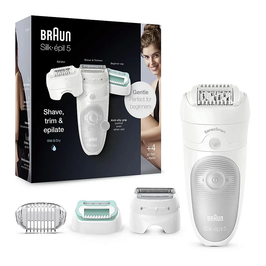 Изображение товара BRAUN Эпилятор Silk-epil 5 SES 5-625, Цвет: Белый