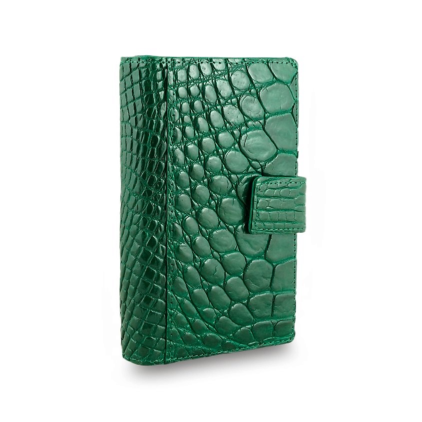 Изображение товара EXOTIC LEATHER GENUINE PREMIUM ACCESSORIES Зеленый женский кошелек из крокодила, Зеленый