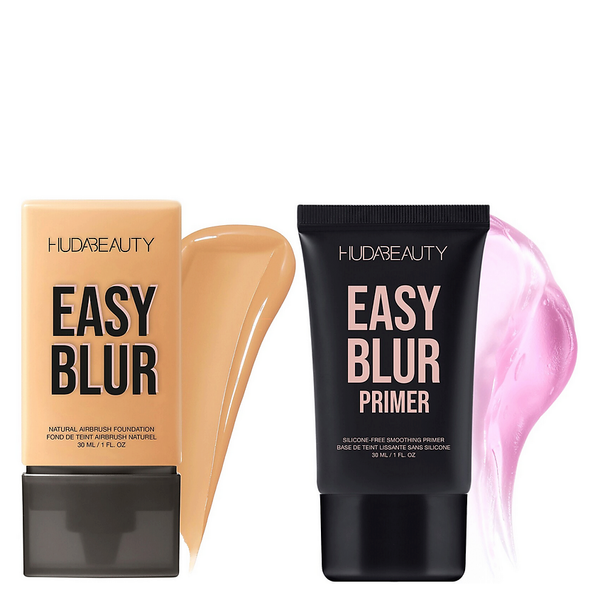 Изображение товара HUDA BEAUTY Набор для безупречного тона кожи Easy Blur Foundation & Primer, 310G Amaretti