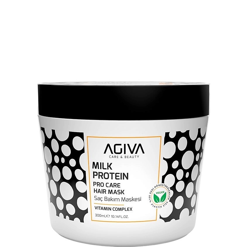 Изображение товара Маска для волос AGIVA BEAUTY Milk Protein Amino Complex 300 мл для восстановления и питания