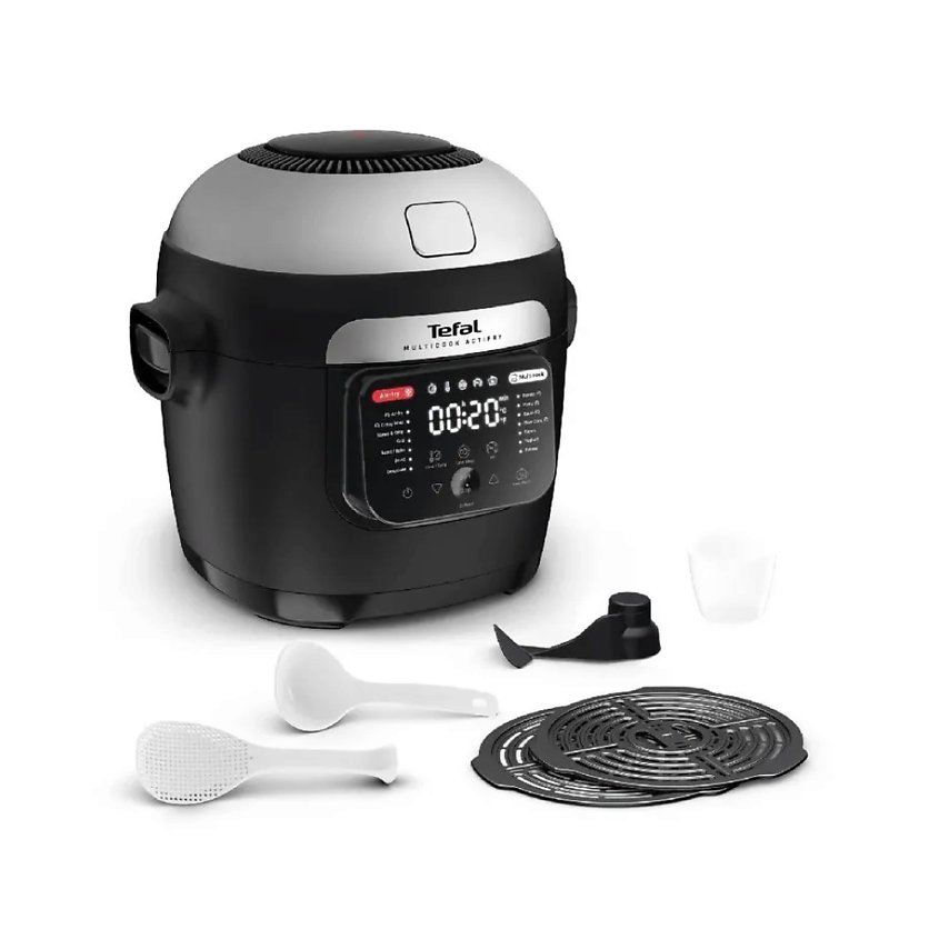 Изображение товара TEFAL Мультиварка-аэрогриль Multicook Actifry MY741CF2, 6 л, автоперемешивание, 14 программ, отложенный старт, антипригарное керамическое покрытие.