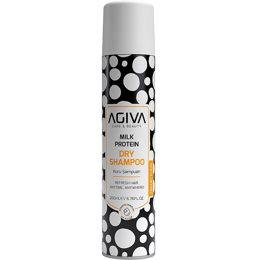 Изображение товара AGIVA BEAUTY Сухой шампунь Milk Protein Amino Complex 200 мл для объема и свежести волос Изображение товара AGIVA BEAUTY Сухой шампунь Milk Protein Amino Complex 200 мл для объема и свежести волос