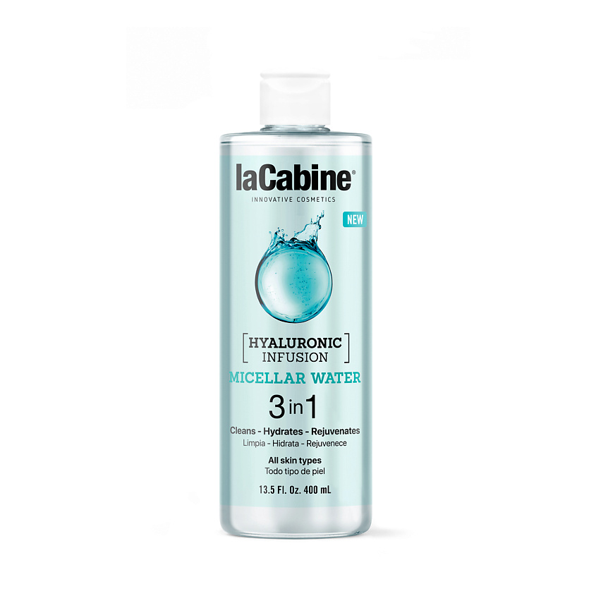 Изображение товара LACABINE Мицеллярная вода с гиалуроновой кислотой HYALURONIC INFUSION MICELLAR WATER, 1 шт.