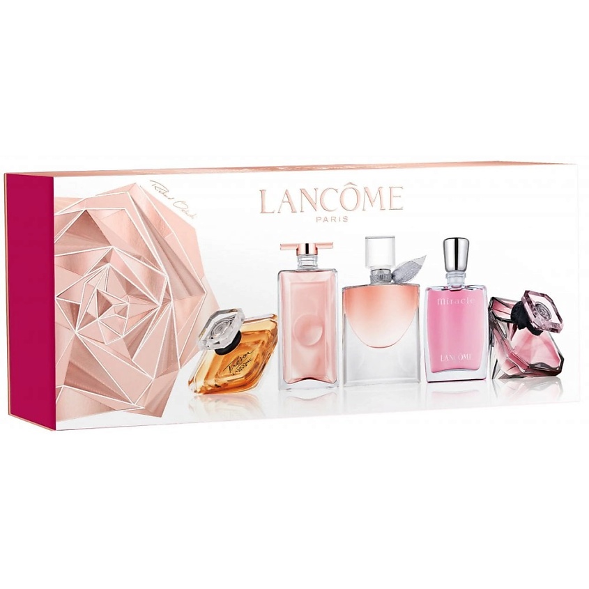 Изображение товара Lancôme Миниатюрный набор ароматов Miracle Trésor La Nuit Trésor La Vie Est Belle Idôle 5 шт Изображение товара Lancôme Миниатюрный набор ароматов Miracle Trésor La Nuit Trésor La Vie Est Belle Idôle 5 шт
