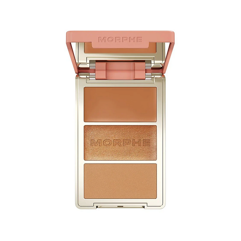 Изображение товара [Палетка румян] MORPHE Sunset Swim Cheek Thrills Multi-Finish Face Trio