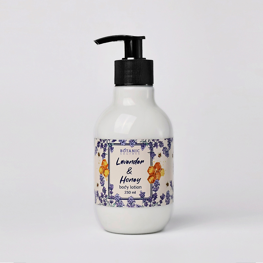 Изображение товара BOTANIC SECRETS Лосьон для тела Лаванда и мед 230 мл для мягкости и увлажнения Изображение товара BOTANIC SECRETS Лосьон для тела Лаванда и мед 230 мл для мягкости и увлажнения