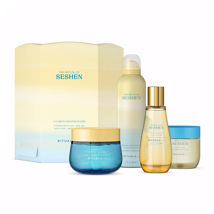 Изображение товара RITUALS... Набор для ухода за телом The Ritual of Seshen Large Gift Set, 200 мл + 200 мл + 150 мл + 100 мл