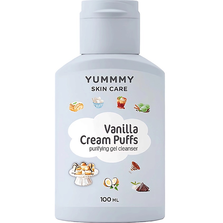 Изображение товара YUMMMY Гель для лица очищающий Vanilla Cream Puffs 100 мл для всех типов кожи