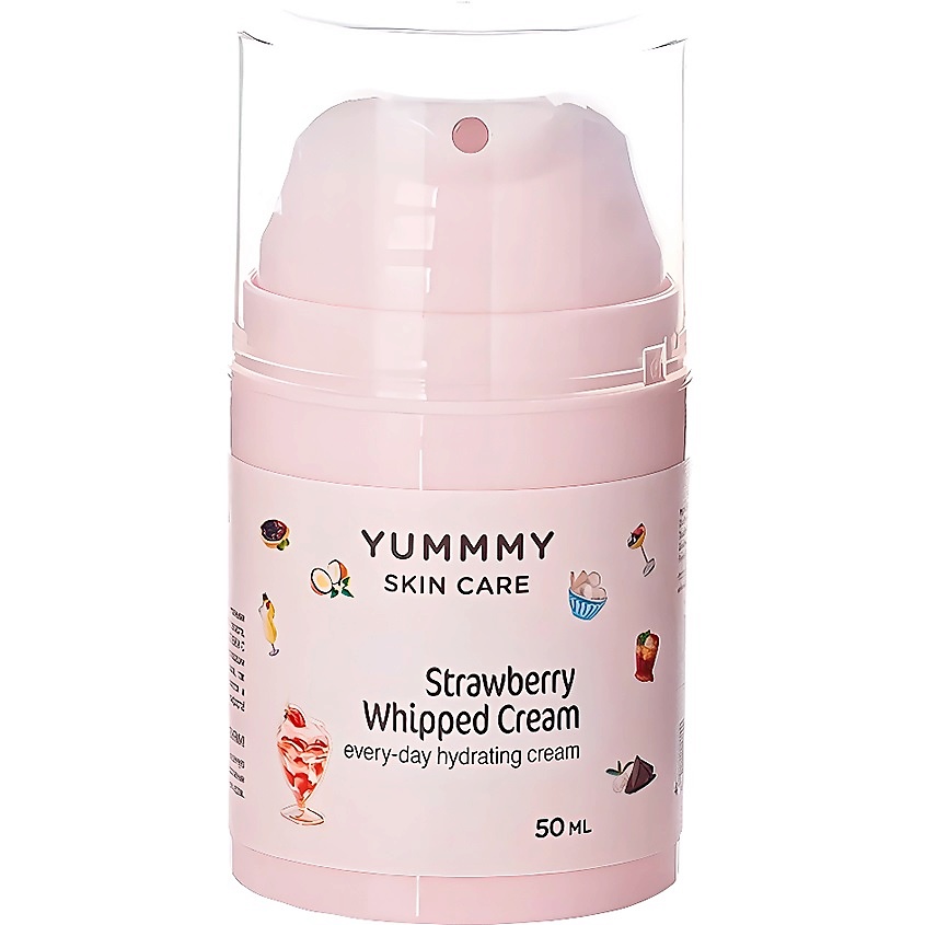 Изображение товара YUMMMY Крем для лица Strawberry Whipped Cream 50 мл увлажнение питание для всех типов кожи Изображение товара YUMMMY Крем для лица Strawberry Whipped Cream 50 мл увлажнение питание для всех типов кожи