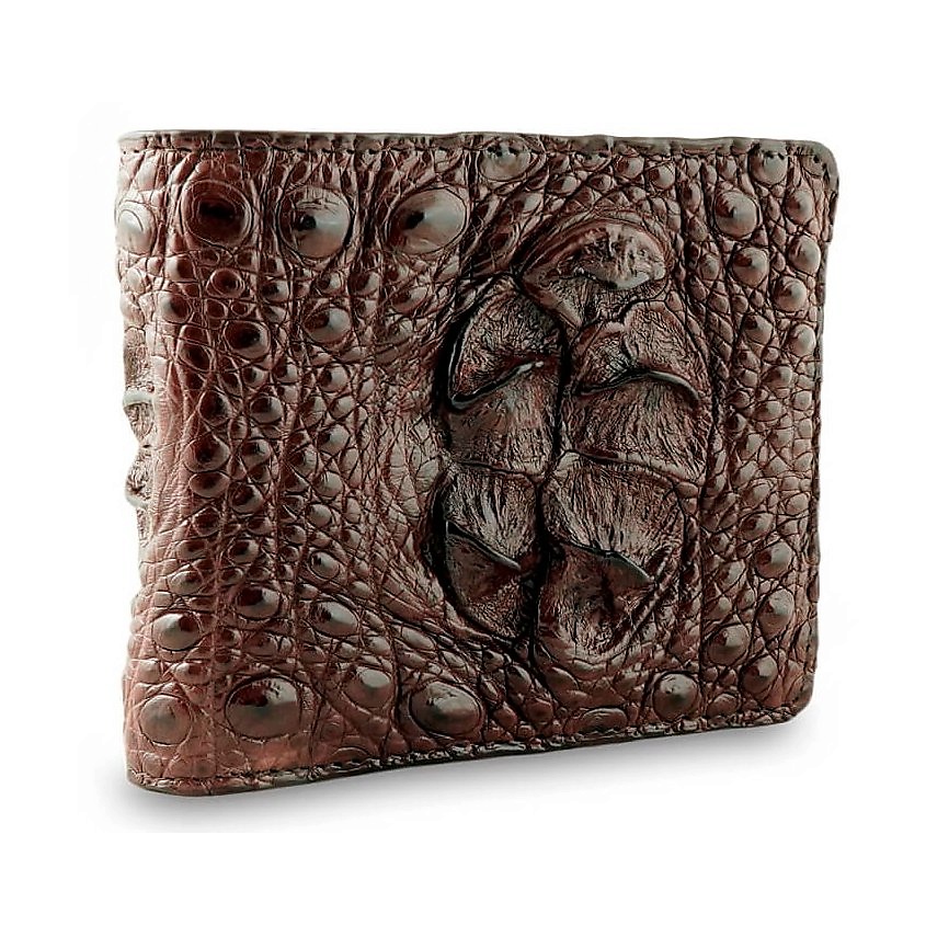 Изображение товара EXOTIC LEATHER GENUINE PREMIUM ACCESSORIES Оригинальный бумажник из кожи с загривком крокодила, Коричневый Изображение товара EXOTIC LEATHER GENUINE PREMIUM ACCESSORIES Оригинальный бумажник из кожи с загривком крокодила, Коричневый