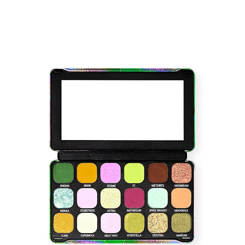Изображение товара Палетка MAKEUP REVOLUTION Forever Flawless Astro Nova Зеленая 18 оттенков