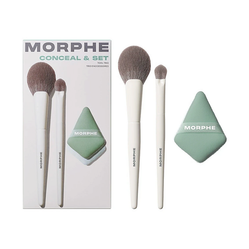 Изображение товара MORPHE Набор кистей и спонжа для макияжа To The Point, 3 шт.