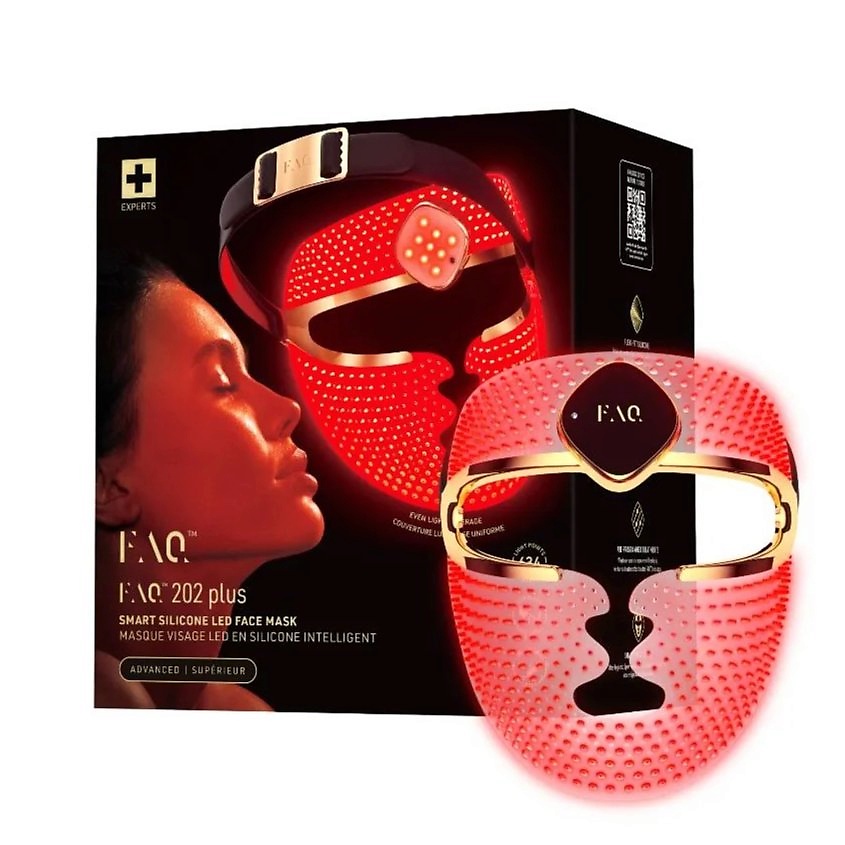 Изображение товара FOREO Светодиодная LED-маска для лица FAQ 202 Plus с 7 типами LED-света и NIR-cветом, 1 шт.