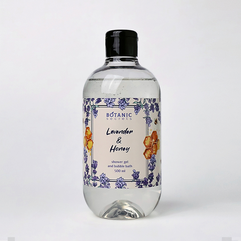 Изображение товара Гель-пена для ванны и душа Лаванда и мед 500 мл BOTANIC SECRETS Изображение товара Гель-пена для ванны и душа Лаванда и мед 500 мл BOTANIC SECRETS