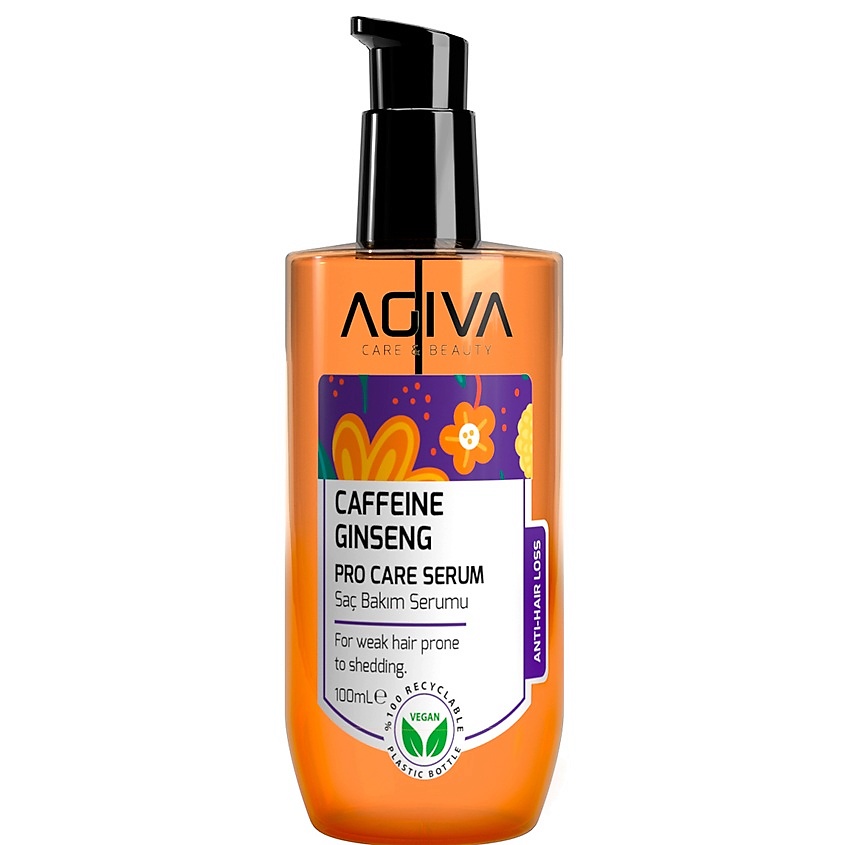 Изображение товара Сыворотка для волос AGIVA BEAUTY Caffeine Ginseng Pro Care 100 мл для укрепления и восстановления