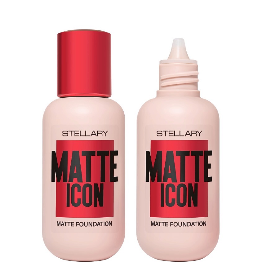 Изображение товара Матирующий тональный крем Stellary Matte Icon Foundation № 04 бежевый 35 мл для жирной кожи Изображение товара Матирующий тональный крем Stellary Matte Icon Foundation № 04 бежевый 35 мл для жирной кожи