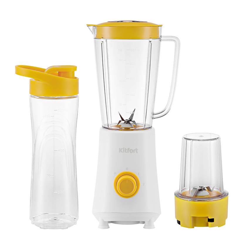 Изображение товара Блендер KITFORT KT-3055-2 3 в 1 с кофемолкой и бутылкой Shake & Take