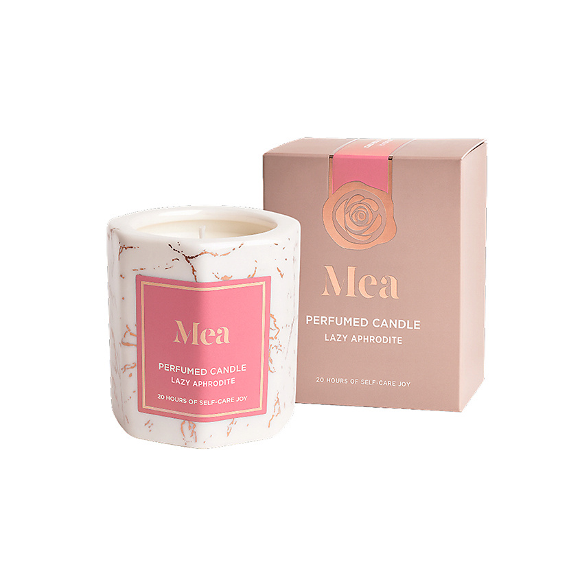 Изображение товара MEA Мраморная парфюмированная свеча "Изнеженная Афродита", 120 г