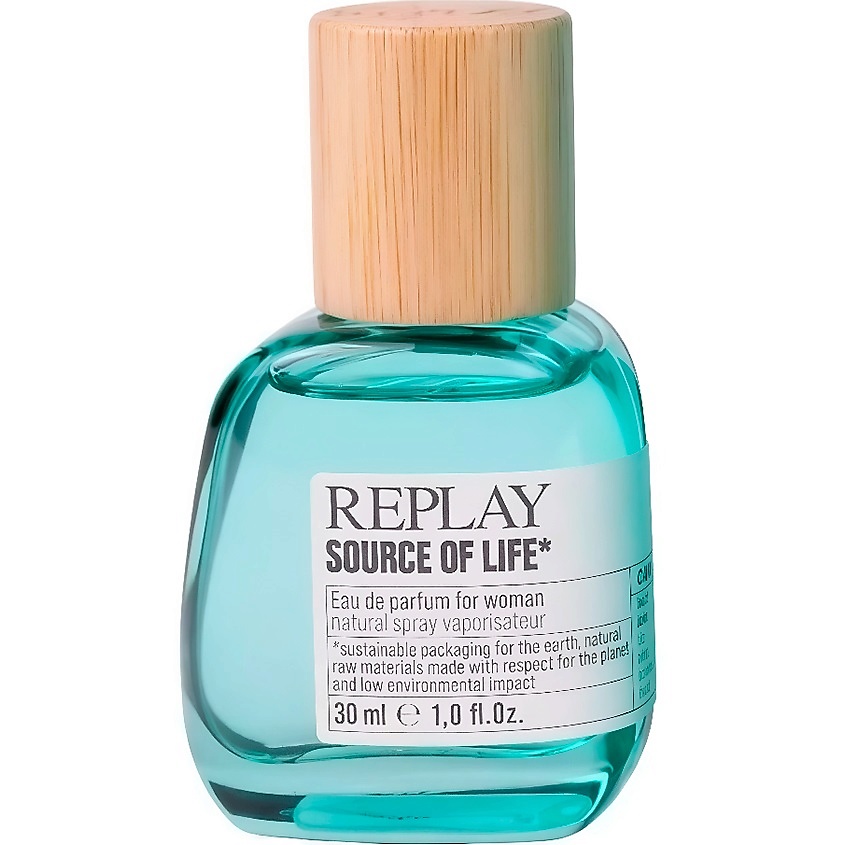 Изображение товара REPLAY Source Of Life Eau De Parfum женский парфюм 30 мл цитрусовый свежий аромат