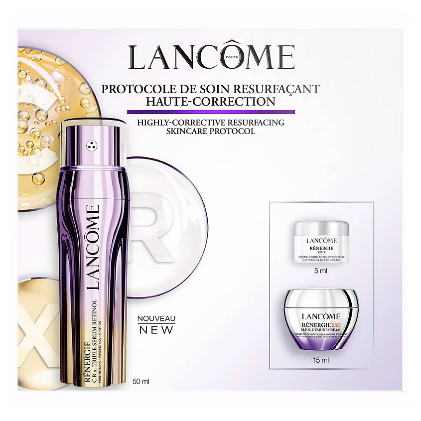 Изображение товара LANCOME Антивозрастной набор Renergie Triple Serum Routine, 50 мл + 15 мл + 5 мл