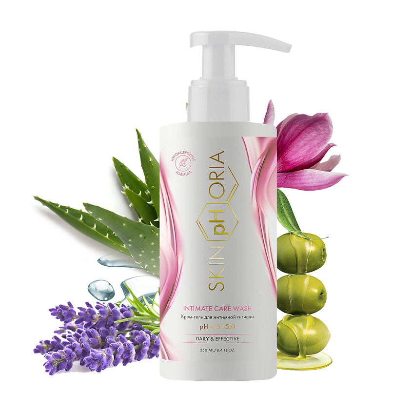 Изображение товара SKINPHORIA Крем-гель для интимной гигиены Intimate Care Wash 250 мл для чувствительной кожи
