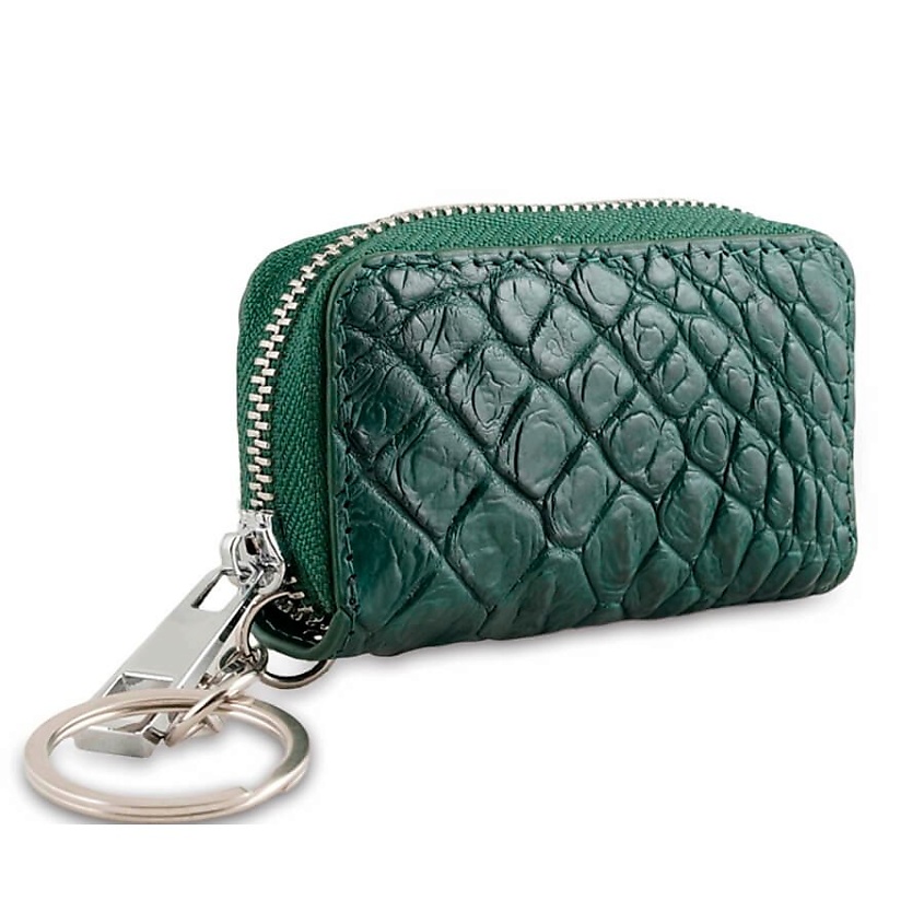 Изображение товара EXOTIC LEATHER GENUINE PREMIUM ACCESSORIES Зеленый чехольчик на молнии из крокодиловой кожи, Темно-зеленый Изображение товара EXOTIC LEATHER GENUINE PREMIUM ACCESSORIES Зеленый чехольчик на молнии из крокодиловой кожи, Темно-зеленый