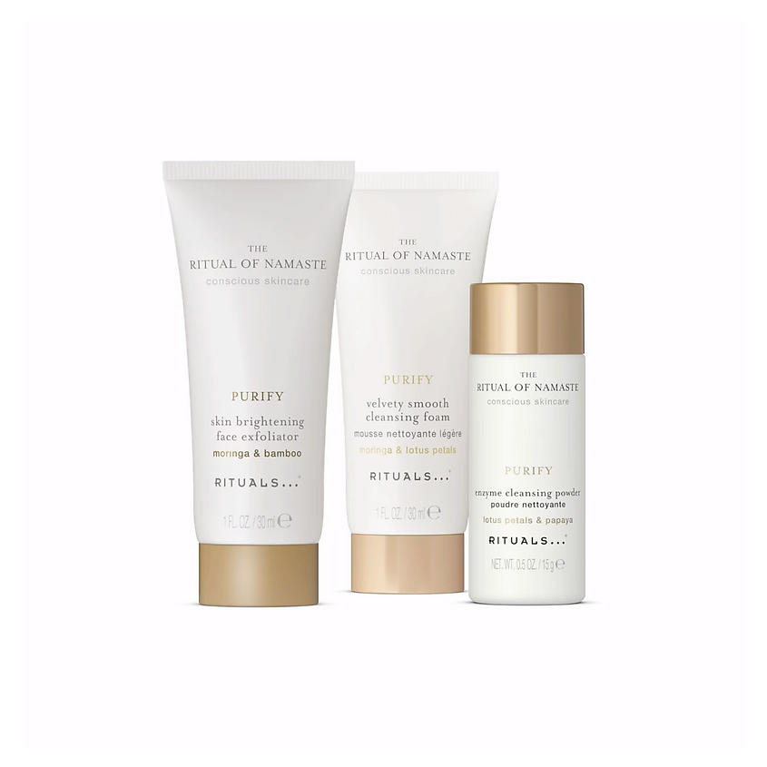 Изображение товара RITUALS... Набор для ухода за лицом Your Ultimate Cleanse Essentials Trial Set, 15 г + 30 мл + 30 мл
