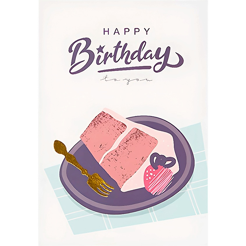 Изображение товара ЛЭТУАЛЬ Открытка Cake Slice, 1 шт.