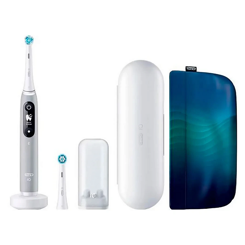 Изображение товара BRAUN Электрическая зубная щетка Oral-B IO Series 6 + Дорожный футляр + Чехол, Цвет: Grey Opal