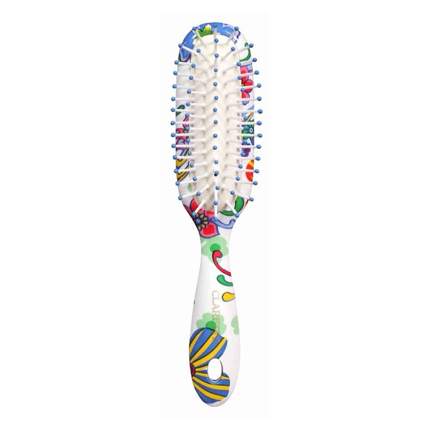 Изображение товара Щетка для волос массажная овальная узкая plasticовые зубья для всех типов волос