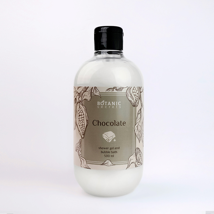 Изображение товара Гель-пена для ванны и душа Шоколад 500 мл BOTANIC SECRETS универсальный уход