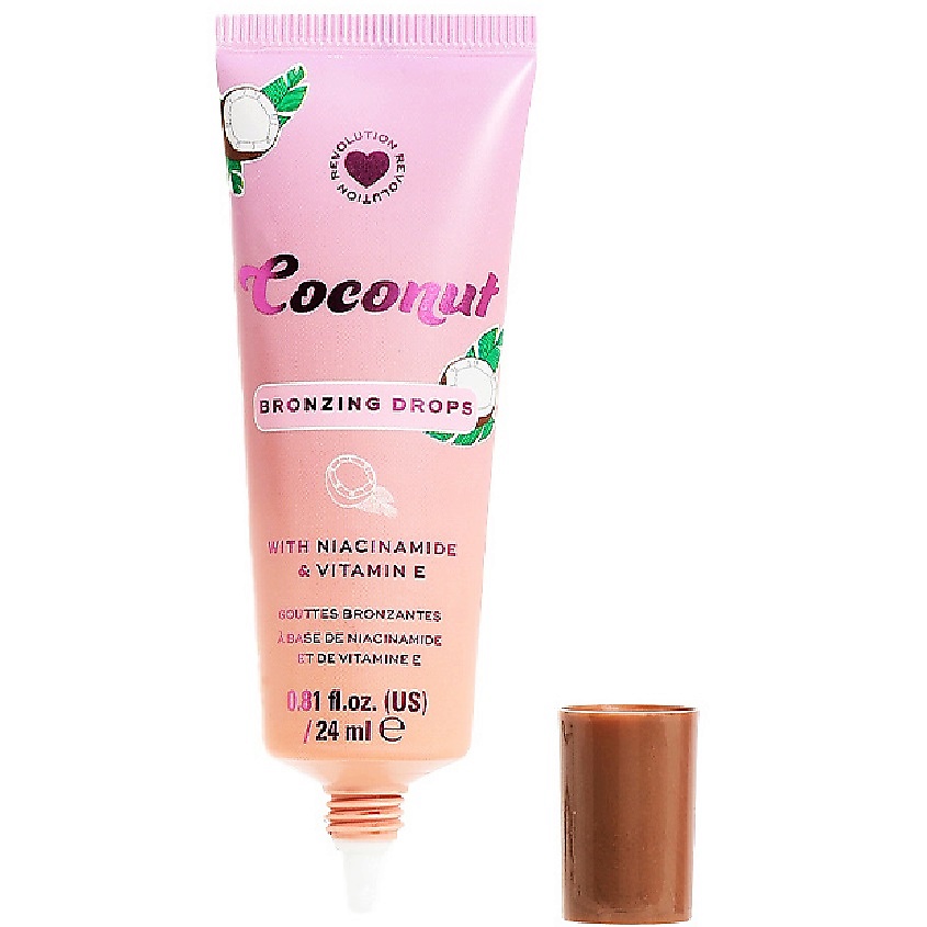 Изображение товара I Heart Revolution Coconut Bronzing Drops — жидкий бронзер 24 мл