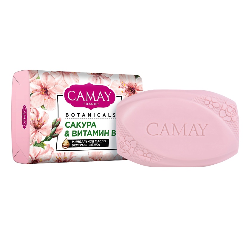 Изображение товара Туалетное мыло Camay Botanicals Японская сакура 85 гр натуральное для рук