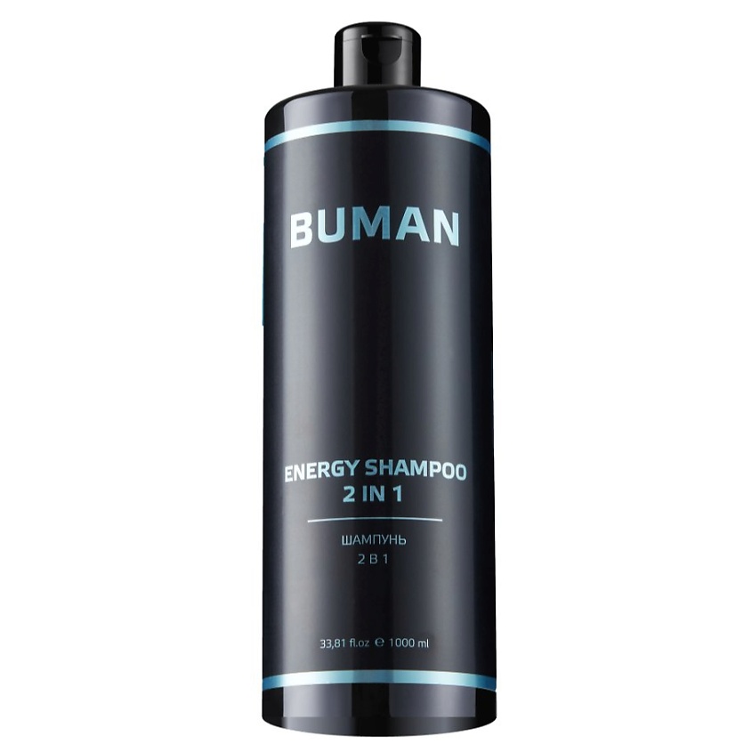 Изображение товара Мужской шампунь 2 в 1 для волос и тела BUMAN Energy Shampoo 1л с дозатором