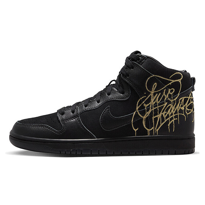 Изображение товара Кроссовки NIKE SB Dunk High FAUST Black Gold | Черно-золотые для скейтбординга